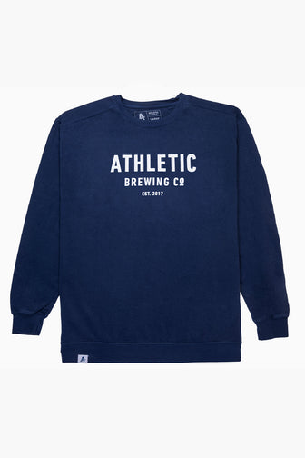 Athletic Brewing Co Crewneck Sweatshirt - Navy
