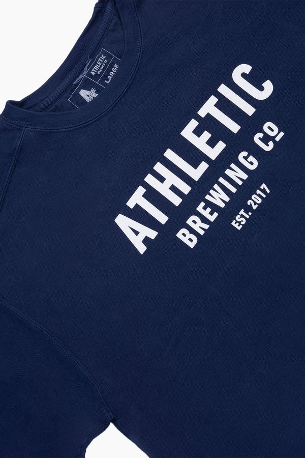 Athletic Brewing Co Crewneck Sweatshirt - Navy