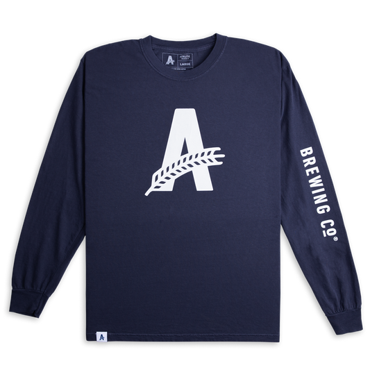 Athletic Brewing Co Long Sleeve T-Shirt - Navy