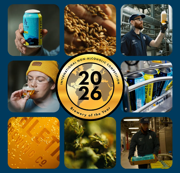 Athletic Brewing Named 2026 Brewery of the Year