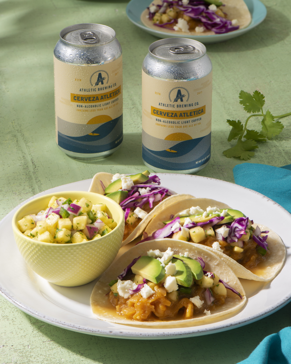 tacos and atletica cans