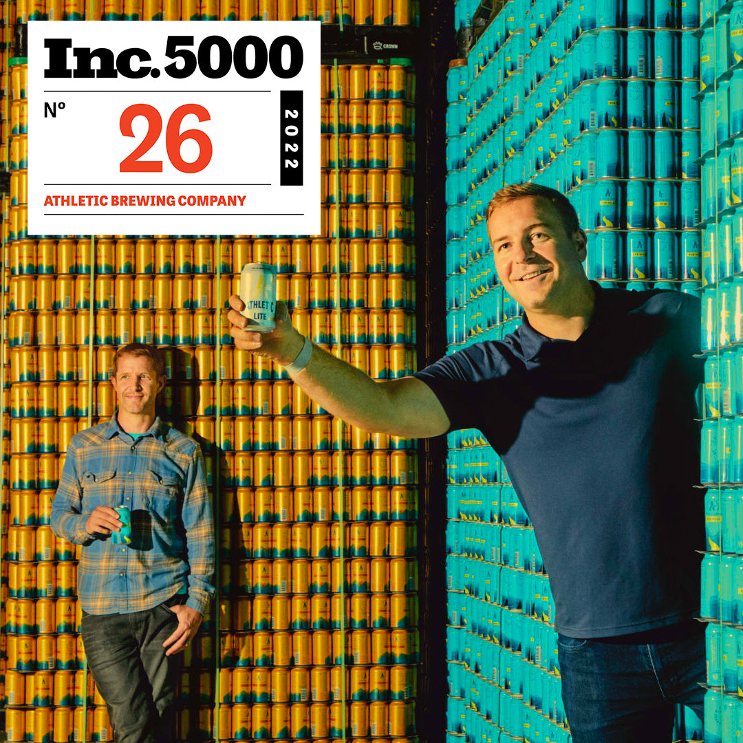 Athletic Brewing Company ranked #26 of 5000 fast-growing companies