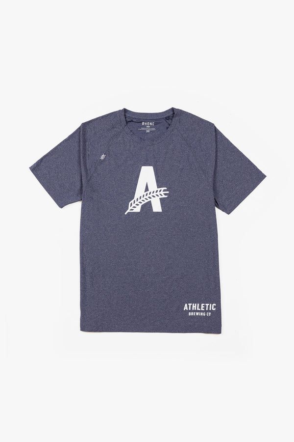 Athletic Brewing Co Men's Reign S/S Shirt - Midnight Heather