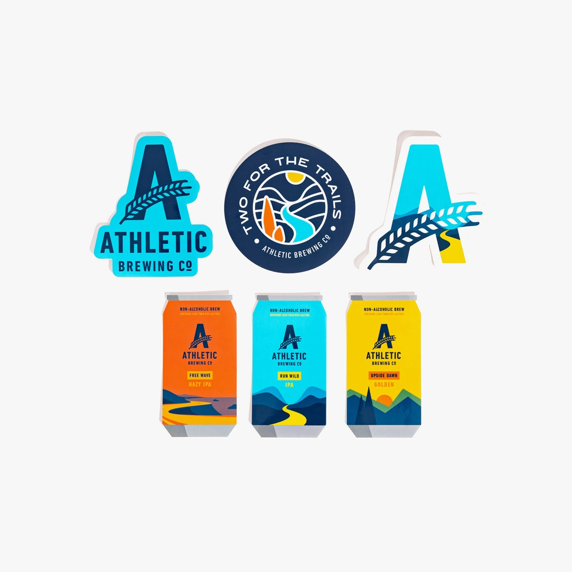 Athletic Sticker 6-Pack