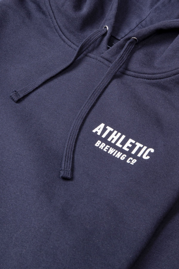 Athletic Brewing Co. Midweight Hoodie -  Navy