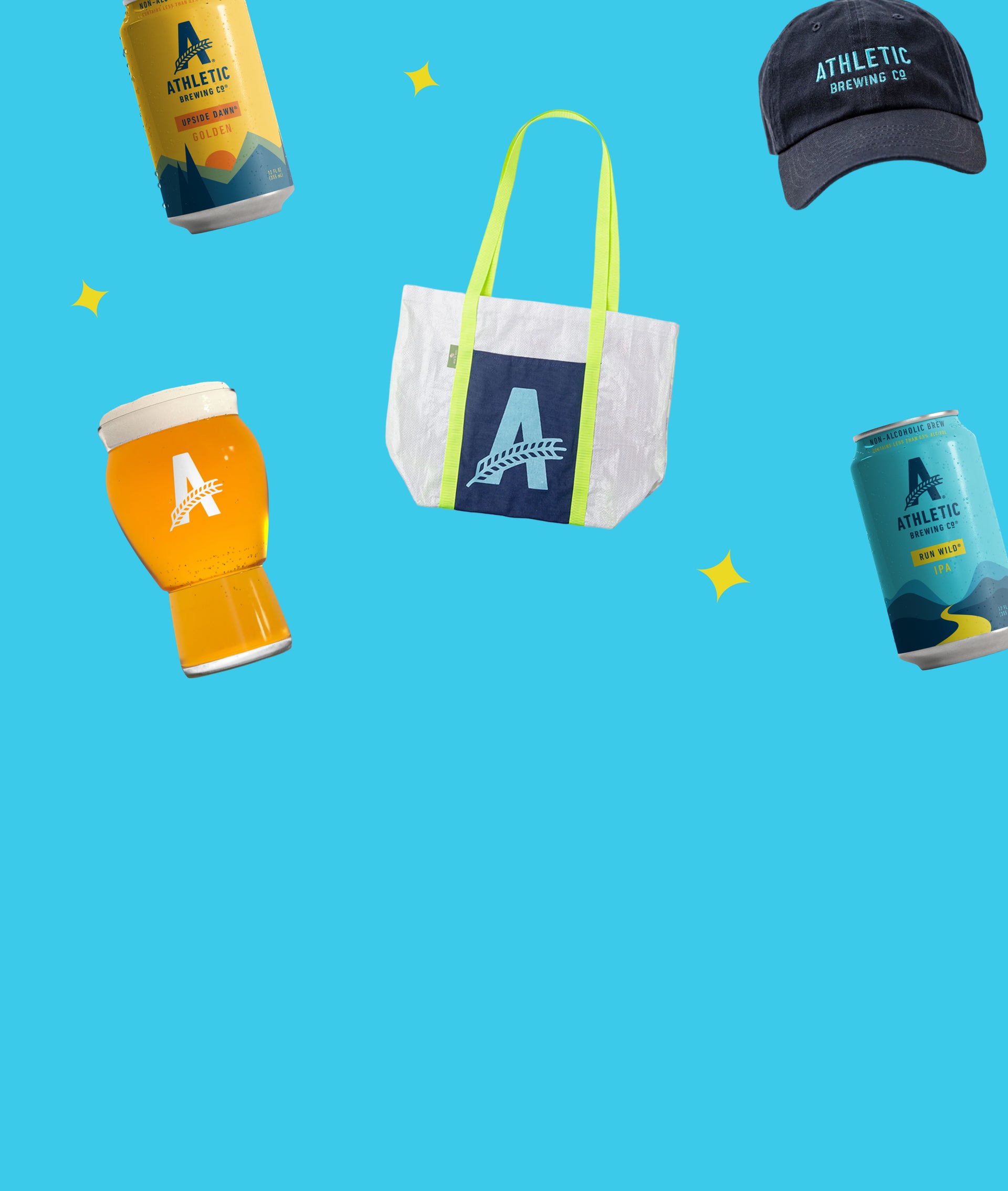 a variety of athletic gift items