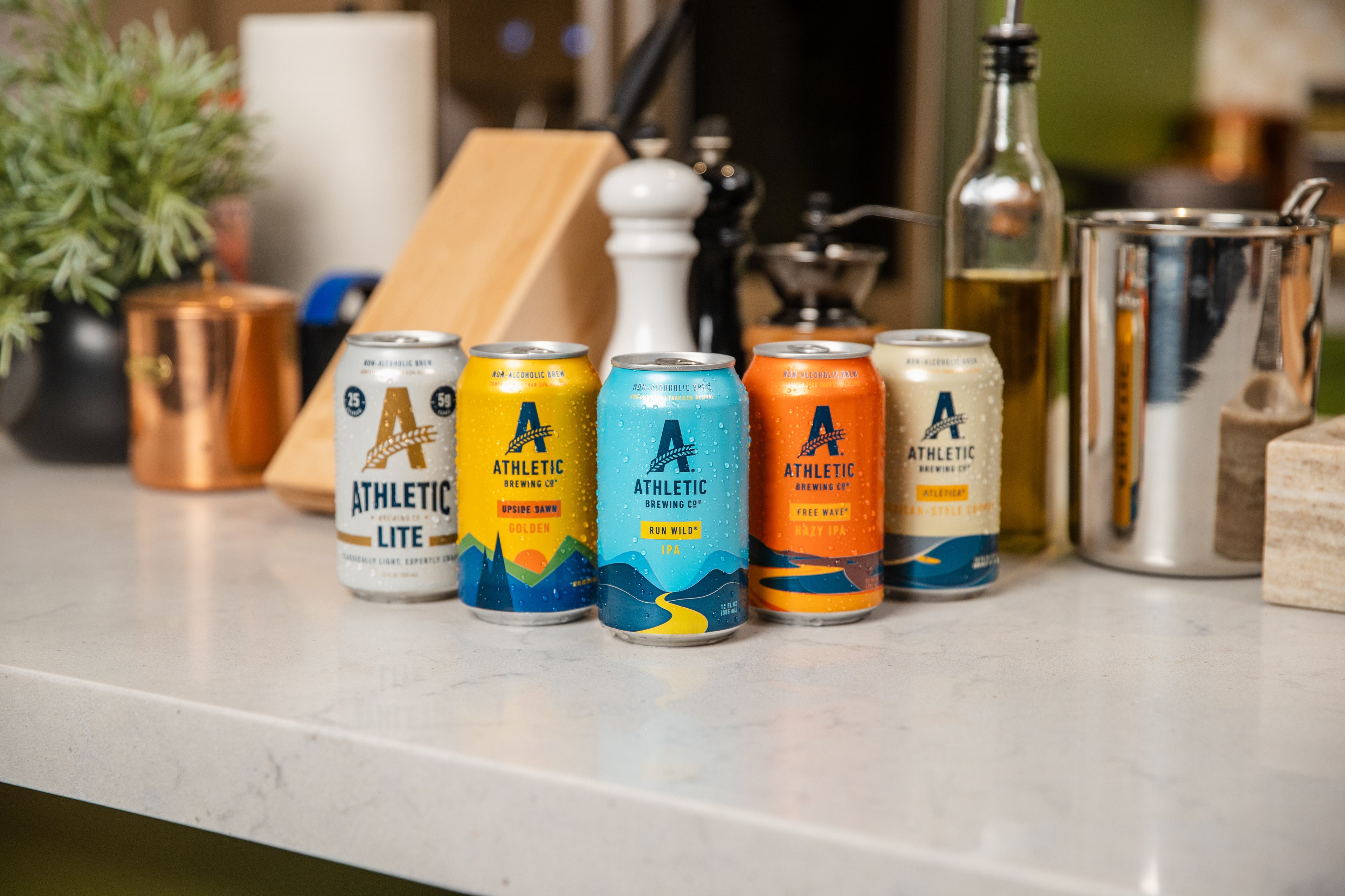 athletic flagship cans in kitchen