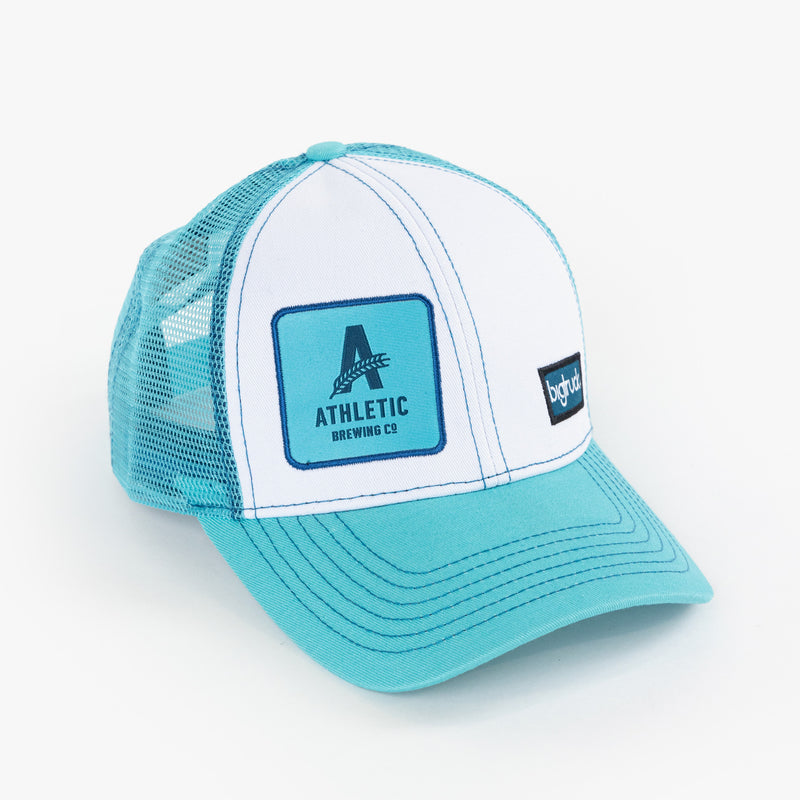 Athletic Brewing x bigtruck Trucker Baseball 6 Panel Cap (light blue)