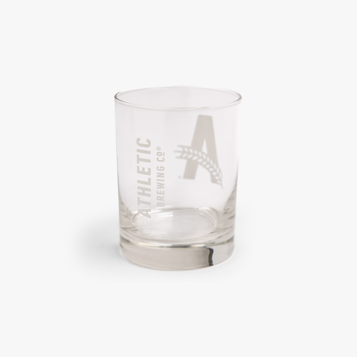 cocktail glass with the A logo