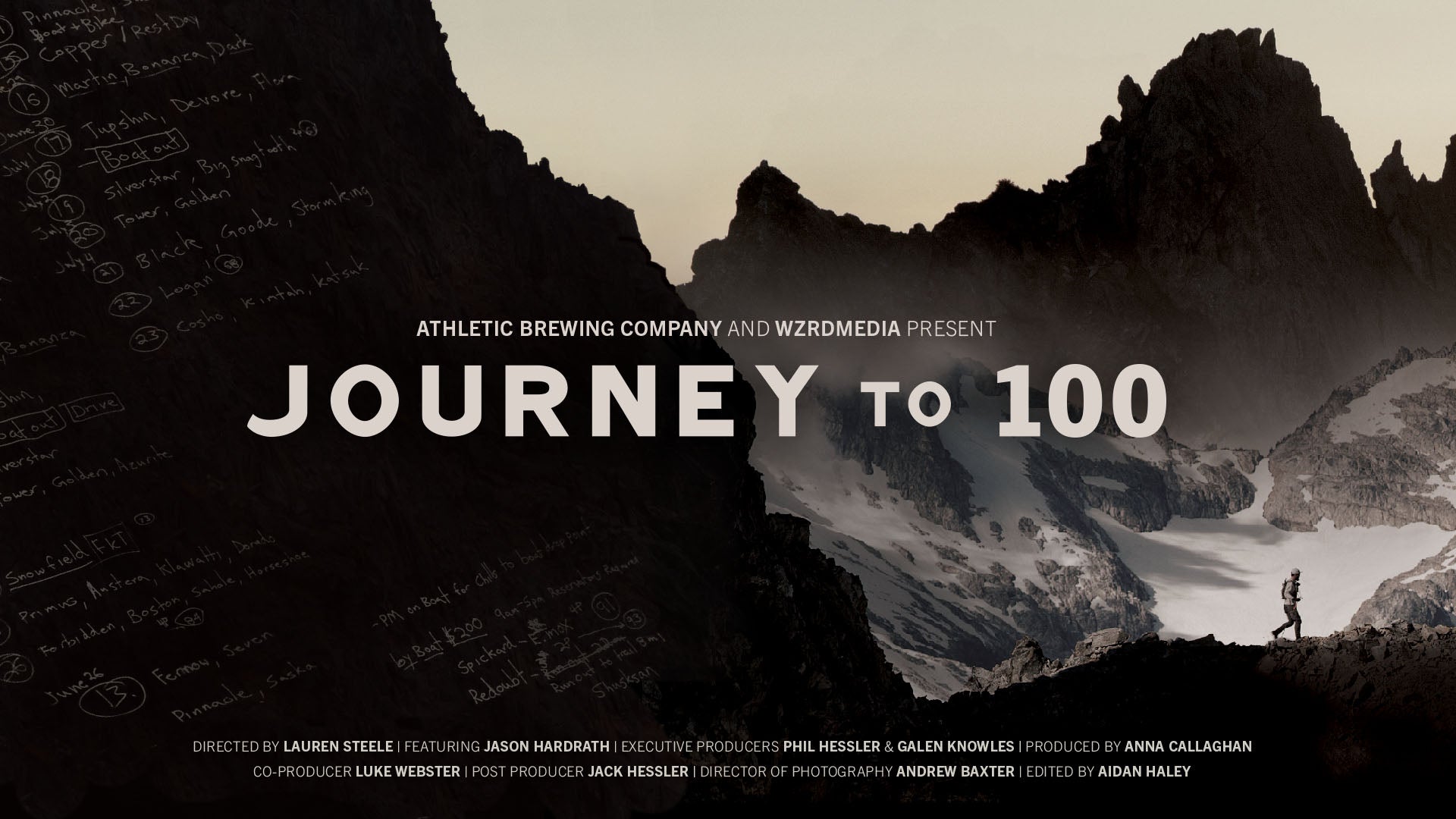 Journey to 100 film poster by Athletic Brewing Co.