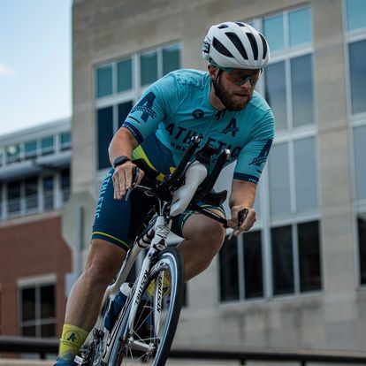 person riding bike