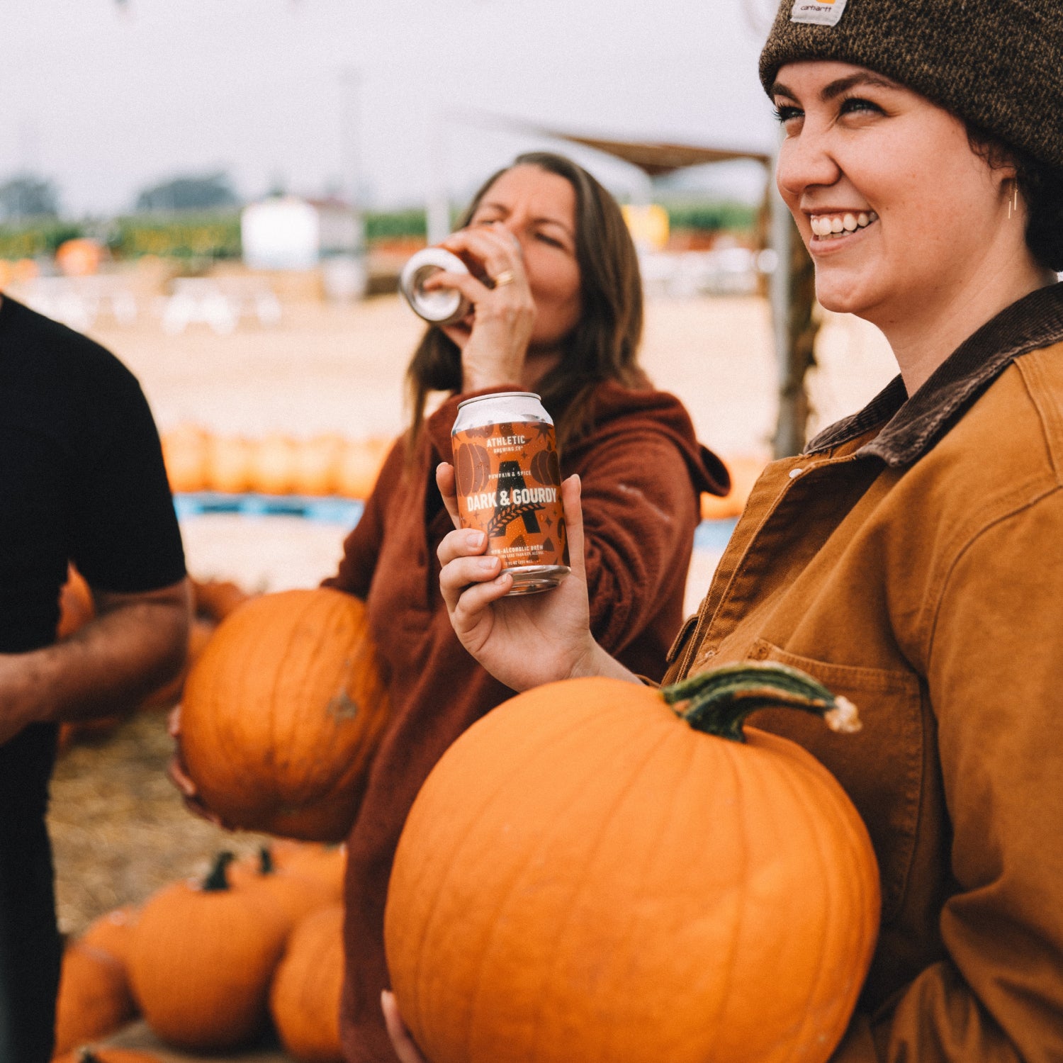 people happy drinking Dark&gourdy