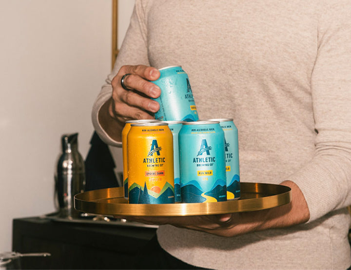 person serving brews
