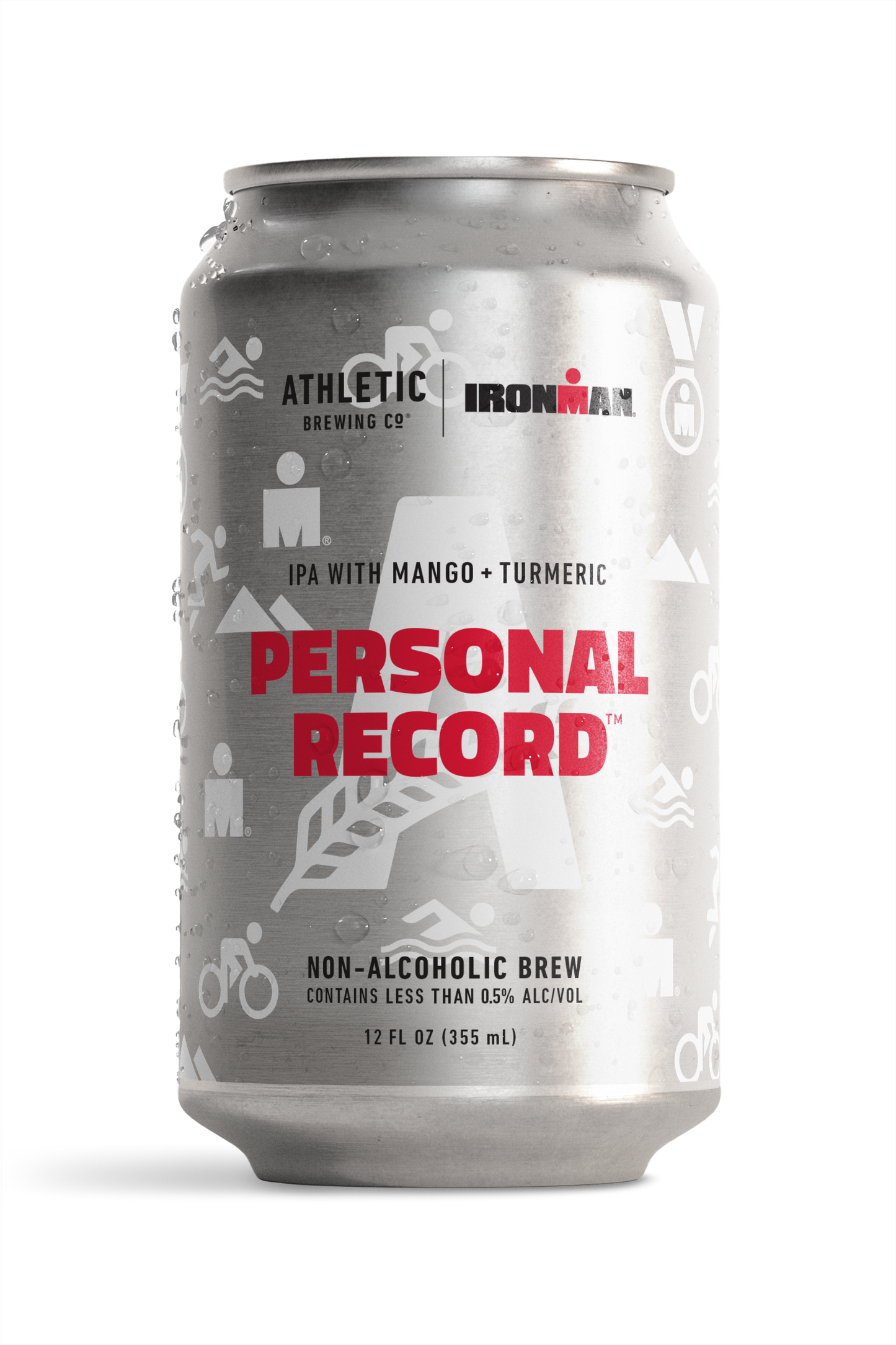 Condenses can of Personal Record Athletic Brewing co.