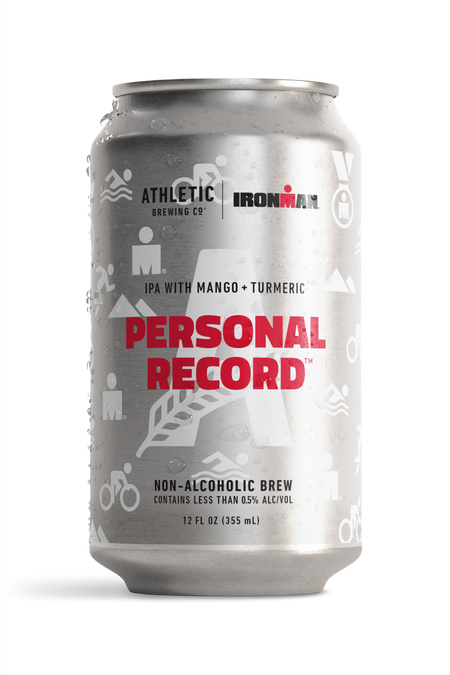 Condenses can of Personal Record Athletic Brewing co.