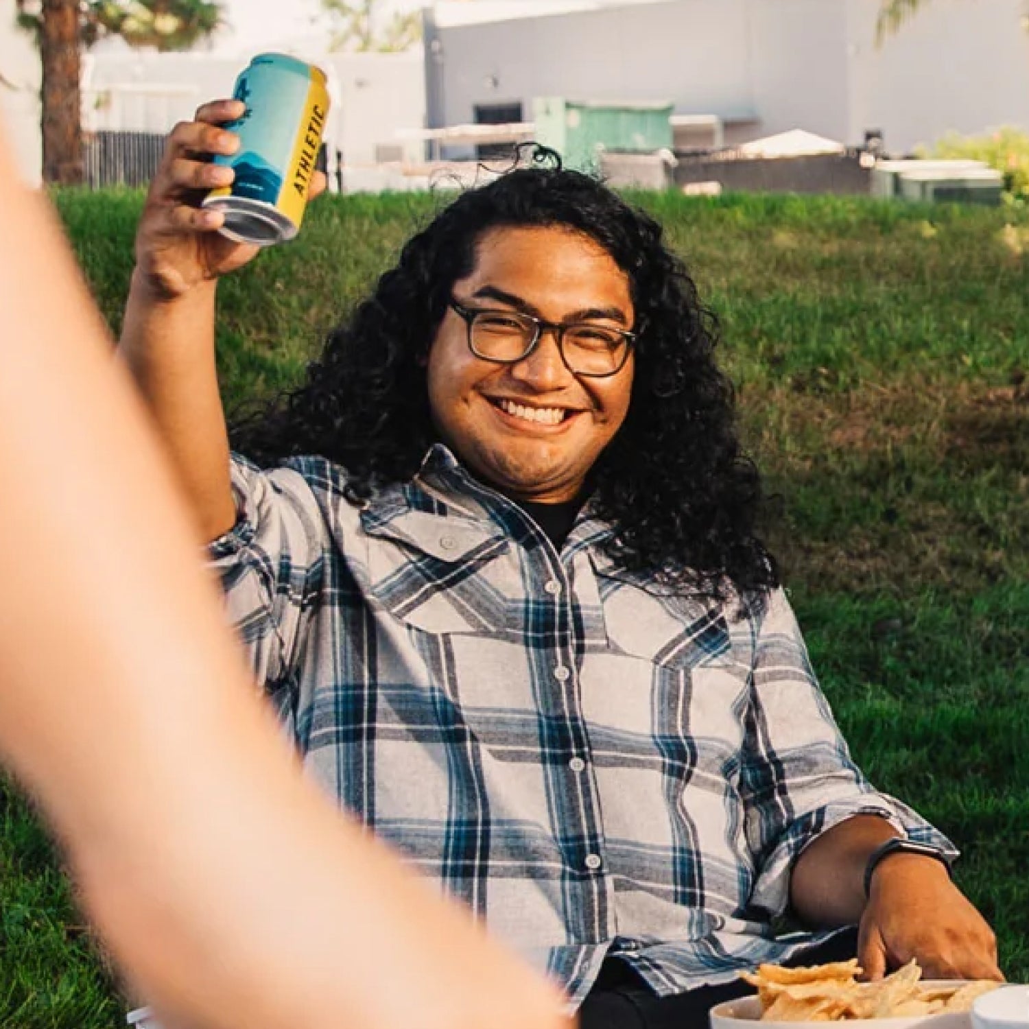 Person wearing Flannel Shirt