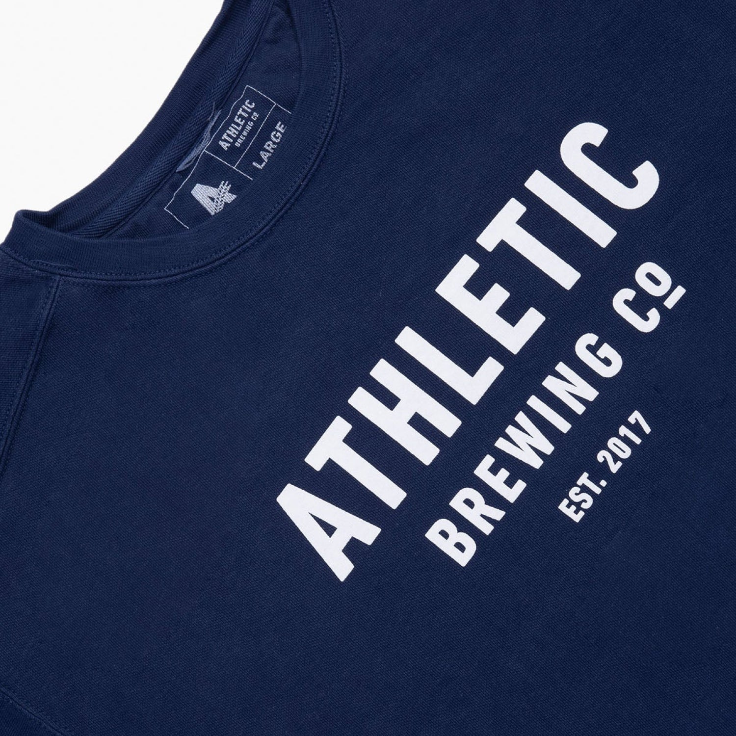 Athletic Brewing Co Crewneck Sweatshirt - Navy