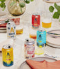 different athletic brews and glasses filling up in animation