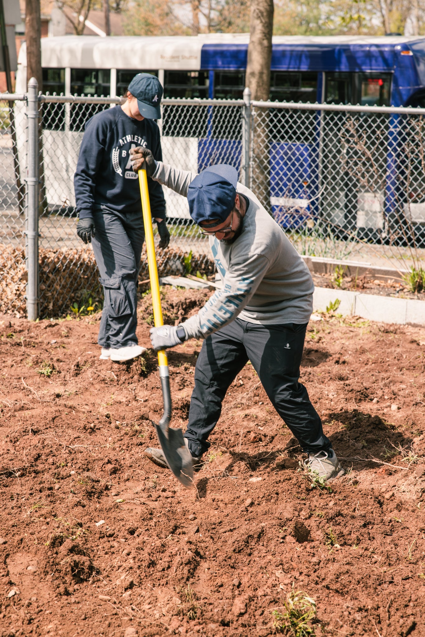 volunteering outside