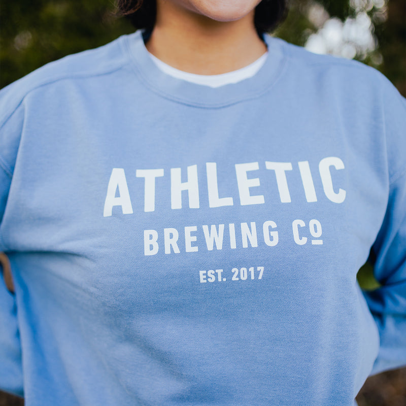 Athletic Brewing Co Crewneck Sweatshirt - Blue
