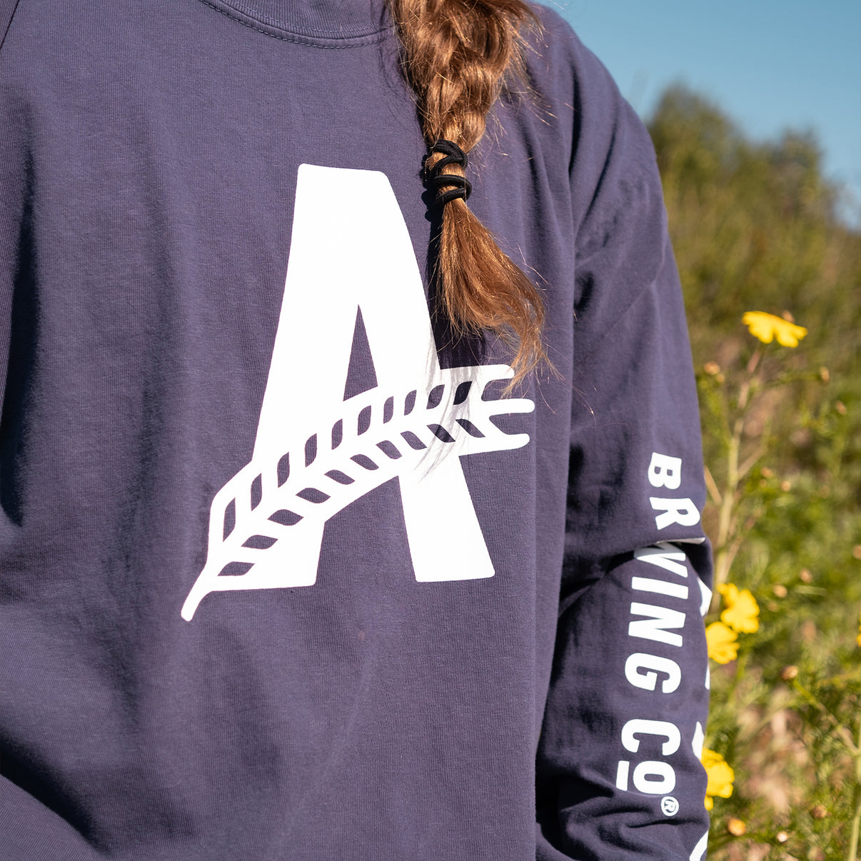 Athletic Brewing Co Long Sleeve T-Shirt - Navy