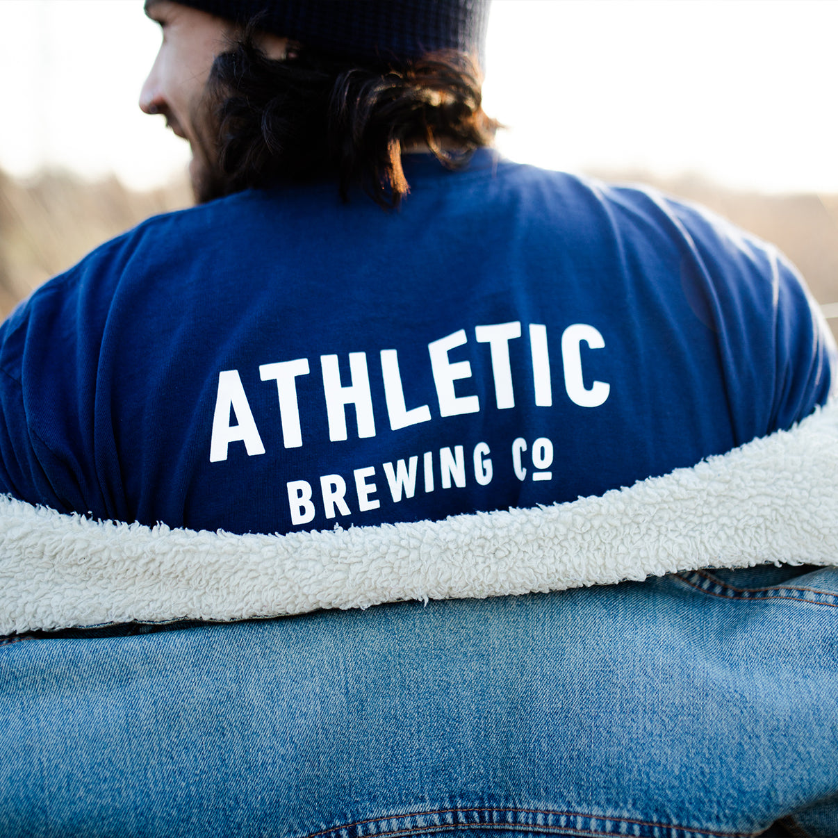 Athletic Brewing Co Logo T-Shirt - Navy