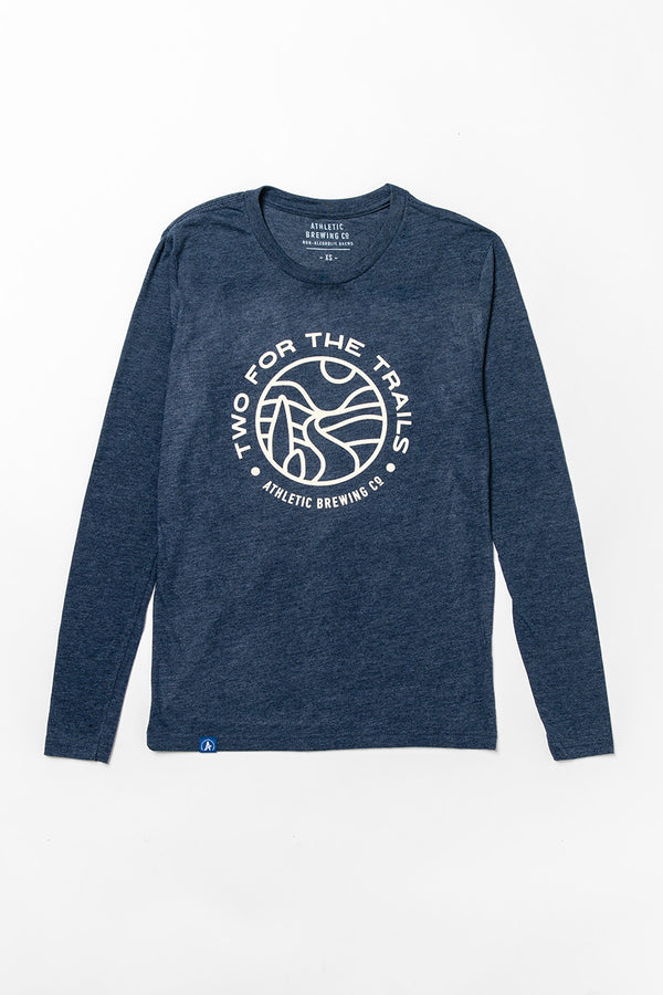 Navy Two for the Trails Long Sleeve T-Shirt