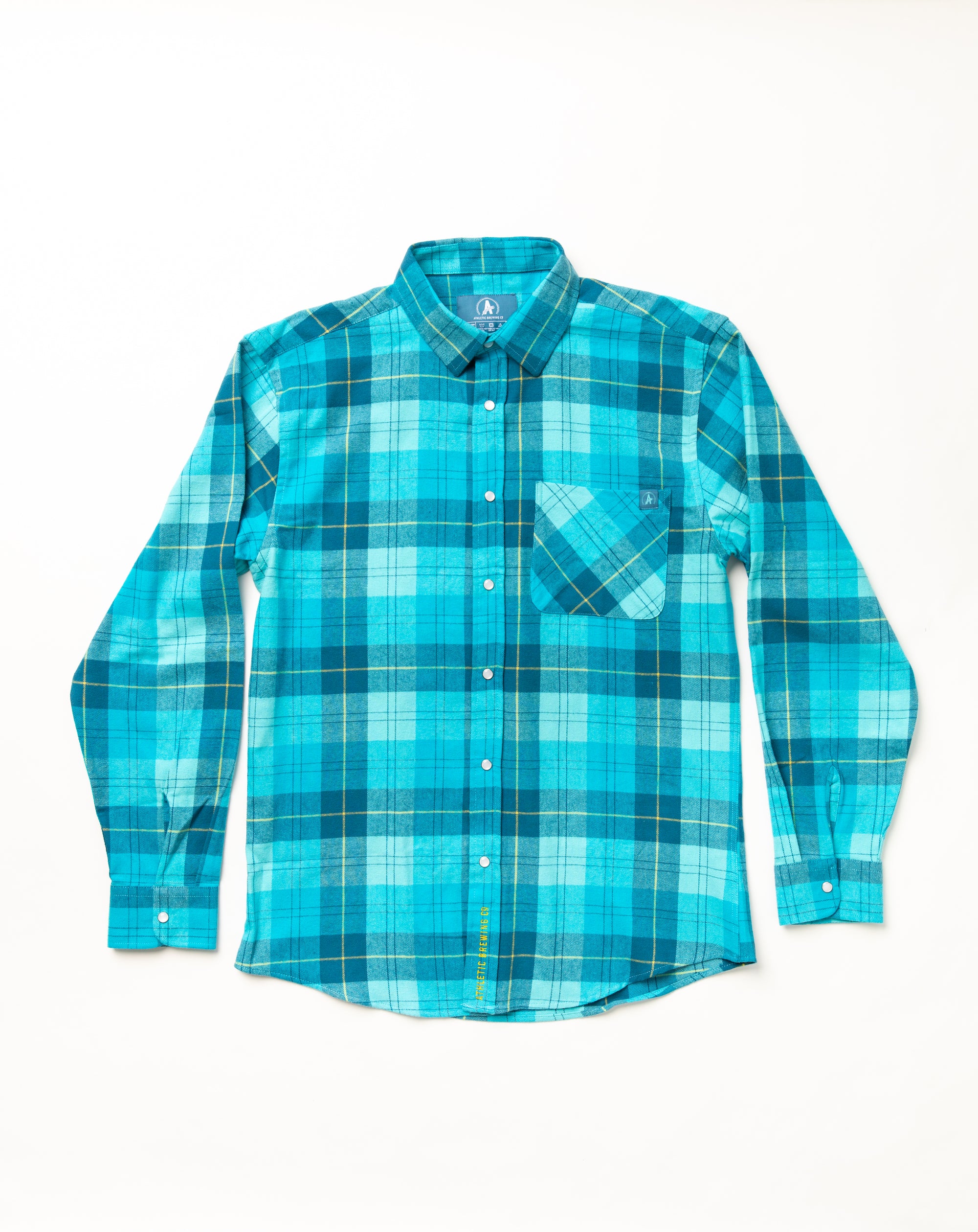 Teal sale flannel shirt