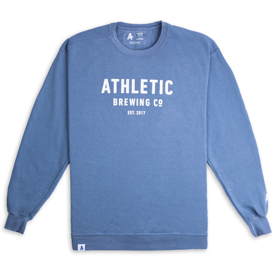 Athletic Brewing Co Crewneck Sweatshirt - Blue
