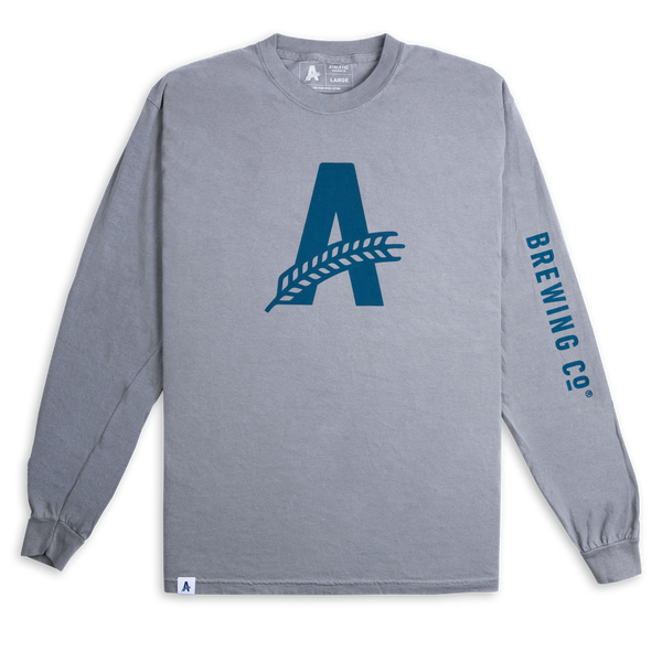 Athletic Brewing Co Long Sleeve T-Shirt - Grey