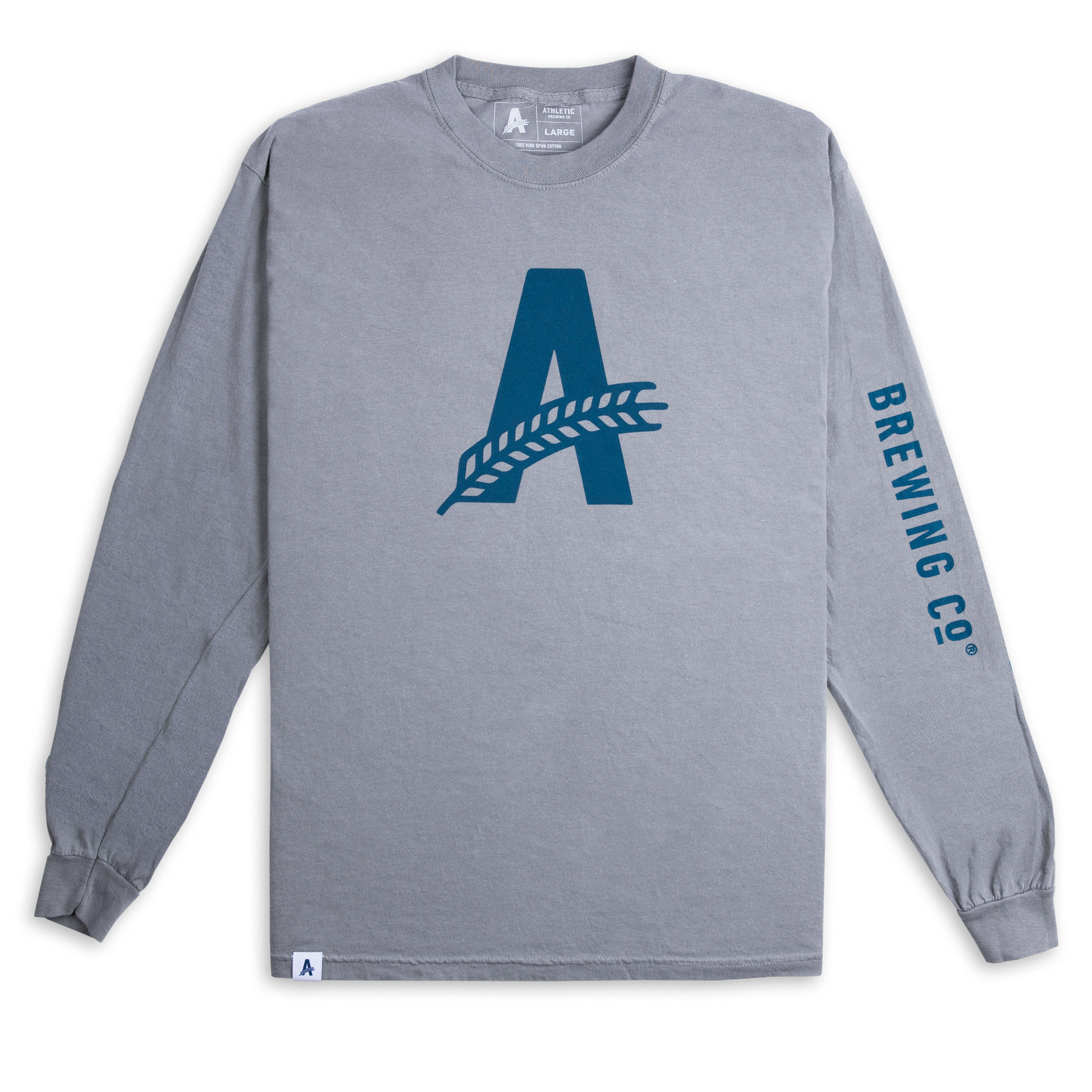 Athletic Brewing Co Long Sleeve T-Shirt - Grey