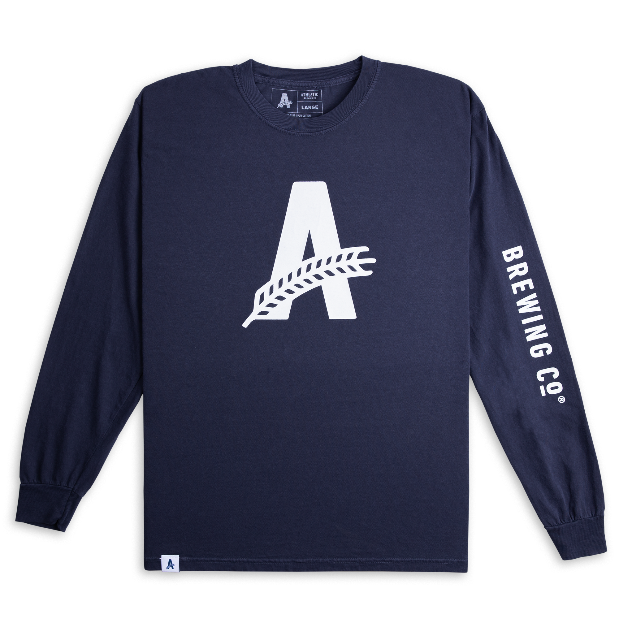 Athletic Brewing Co Long Sleeve T-Shirt - Navy